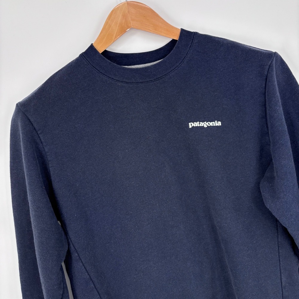Patagonia Uprisal Crewneck Sweatshirt Mens Medium Navy Blue Pullover Outdoors